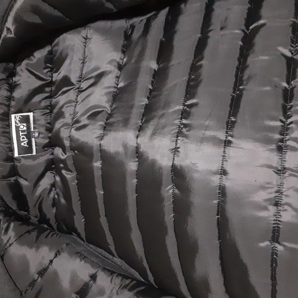 Apt. 9 Jackets Coats men M Midweight Charcoal Puffer Vest comfy retro - Picture 4 of 9